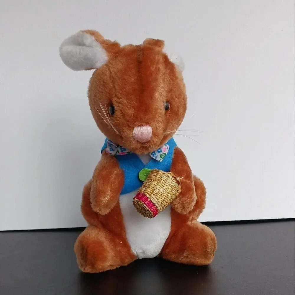 VTG R. Dakin Beatrix Potter Peter Cottontail Bunny Rabbit Plush Stuffed Animal